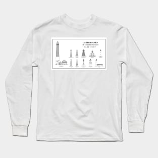 Lighthouses of United States of America - Gulf Coast - B Long Sleeve T-Shirt